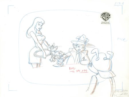 Animaniacs Original Production Drawing: Yakko, Wakko,  Mickey  Hot on Sale