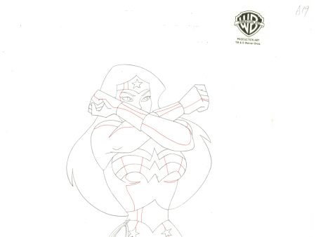 Justice League Original Production Drawing: Wonder Woman Cheap