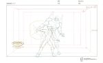 Justice League Unlimited Original Production Drawing: Kai-Ro, Warhawk Online Hot Sale