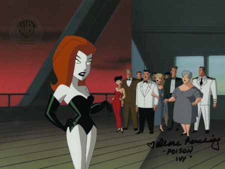 The New Batman Adventures Original Production Cel Signed by Diane Pershing: Poison Ivy For Sale