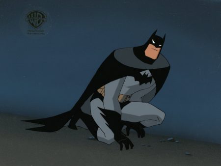 The New Batman Adventures Original Production Cel on Original Background with Matching Drawing: Batman For Discount