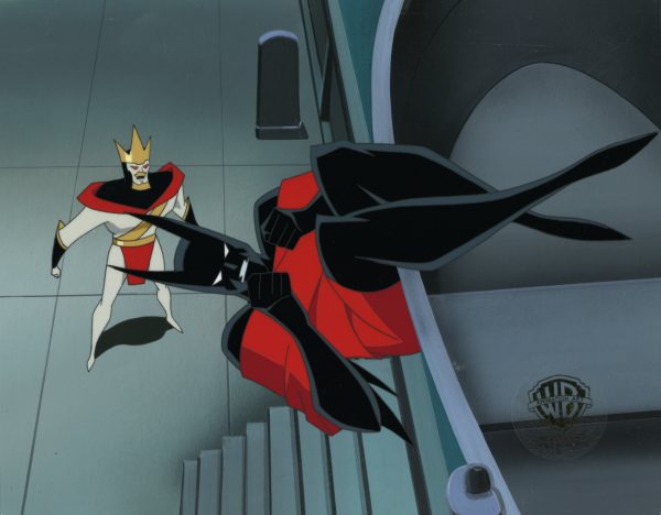 Batman Beyond Original Production Cel on Original Background with Matching Drawings: Batman, King For Cheap