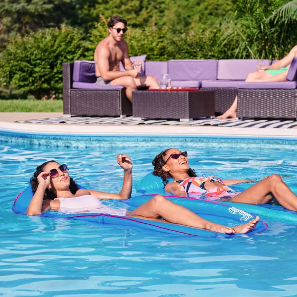 SwimWays, Spring Float Premiun Blue Lounge Chair For Sale